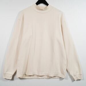 Uniqlo U Mock Neck Long Sleeve Pullover white Men’s M